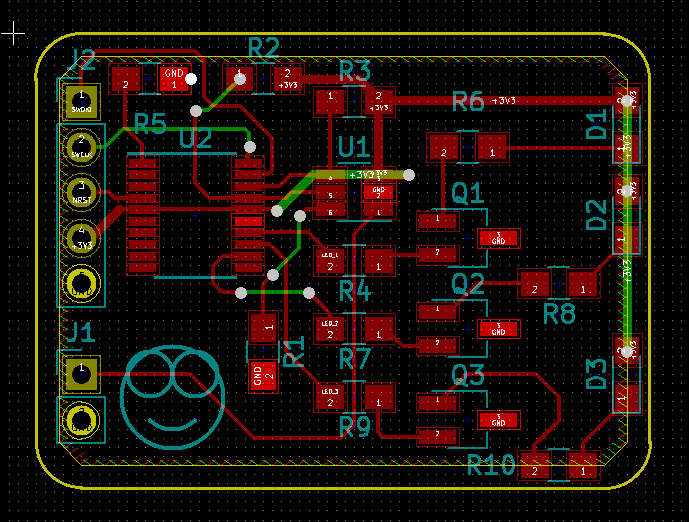 PCB routed